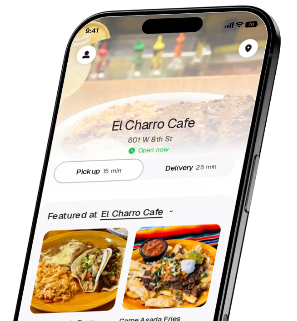 El Charro Cafe app preview