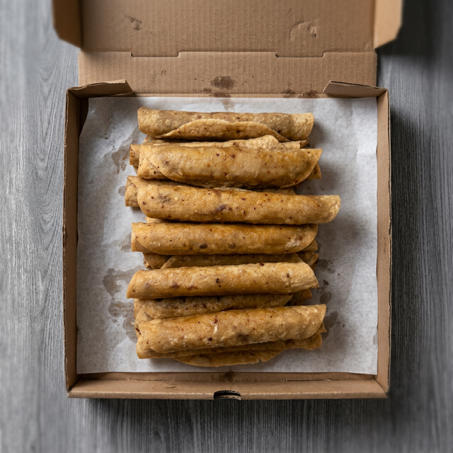 1 Dozen Rolled Tacos.
